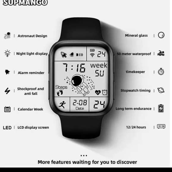 LED White Watch Unisex - Picture 11 of 11